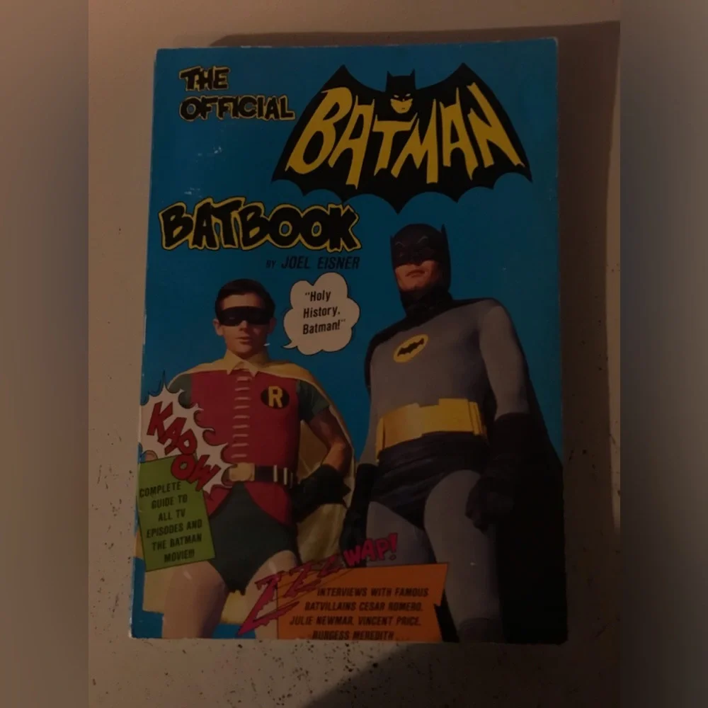 Vintage 1986 Original The Official Batman Batbook By JOEL EISNER 1966 TV Series